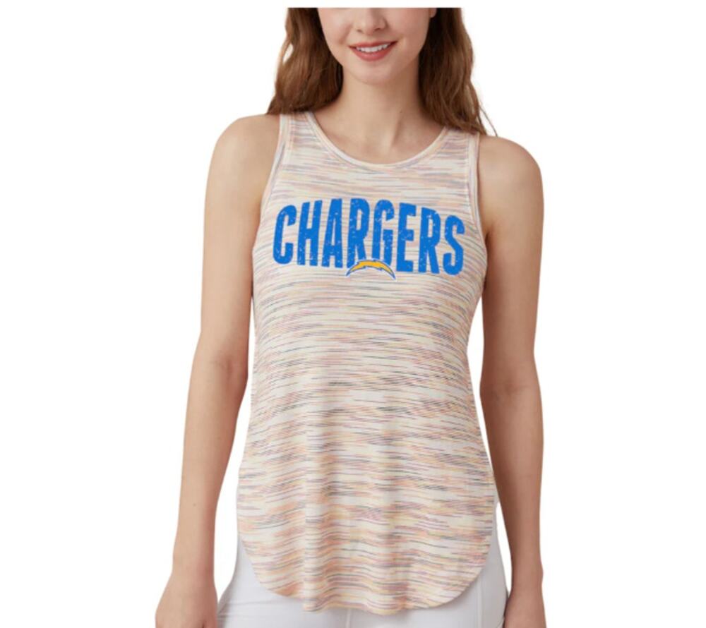 Chargers Los Angeles Women's Tank Top Sunray Multicolor XXL Tri-Blend NFL